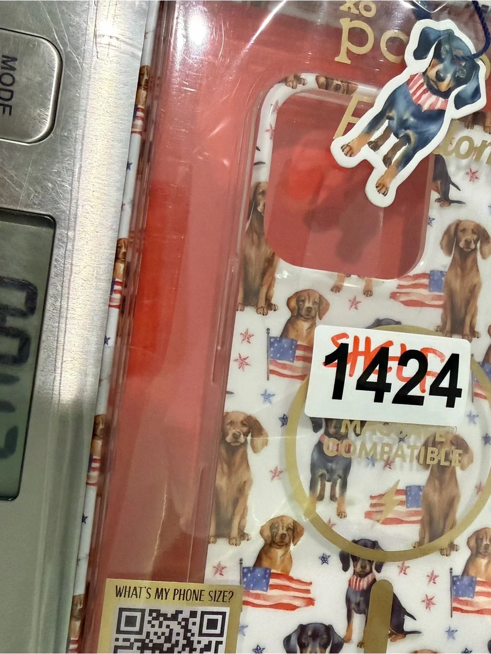 XO Poppy Freedom Patriotic Dachshund MagSafe iPhone Case 14 Pro Max 15 Pro Max